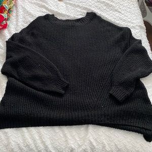 Oversized Black American Eagle Sweater